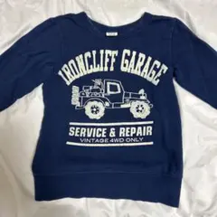 BREEZE トレーナー 140サイズ　ネイビー　裏起毛