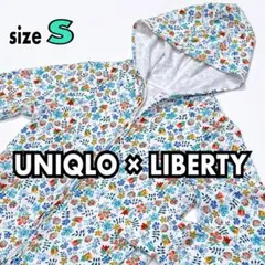 ユニクロ リバティ コラボ UVパーカー フルジップパーカー 花柄プリント 長袖