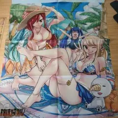 新品未開封　FAIRYTAIL B2布ポスター ルーシィ＆エルザ＆ウェンディ