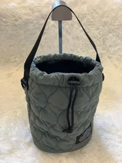 GU×under cover キルティングサコッシュ　巾着タイプ　ショルダー紐付