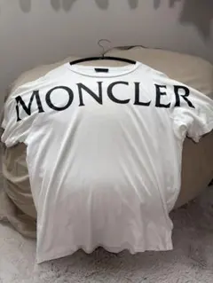 MONCLER ホワイト ロゴ Tシャツ