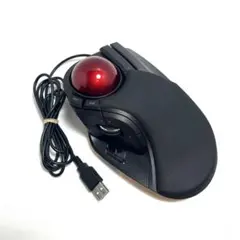 エレコム トラックボールマウスHUGE 有線USB M-HT1URXBK