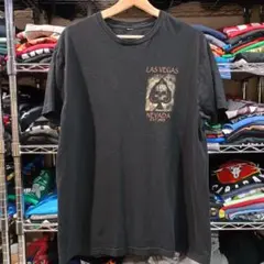 USA古着 ラスベガス ドクロ スカル トランプＴシャツ