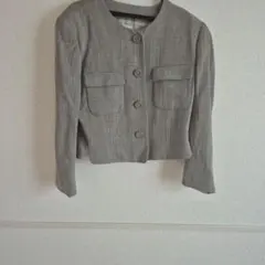 CORDIER ノーカラージャケット グレーのサムネイル