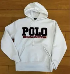 POLO ラルフローレン スウェット 白フーディー パーカーのサムネイル