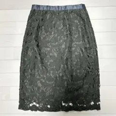 【JUSGLITTY】レースタイトスカート　カーキ　サイズ1