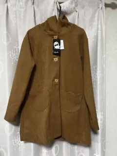 新品 ハローサンフランシスコ H.Sハマグリステッチボアロングコート 