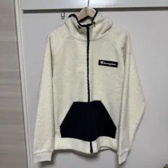 Champion フリースジャケット アイボリー/ブラック