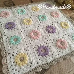 モチーフ編み✳マルチカバー✳マット✳かぎ針編み✳グラニースクエア