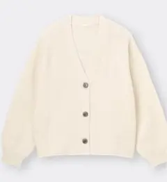 GU パフィータッチパフスリーブカーディガン