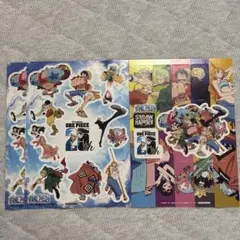 ONE PIECE 25周年記念 ステッカー　シール　セット2種類　2枚×1枚