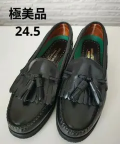 美品　REGAL ブラックレザー モカシン　タッセル　ローファー　ブラック