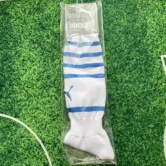 PUMA サッカーソックス 22-24cm ホワイト ブルーのサムネイル