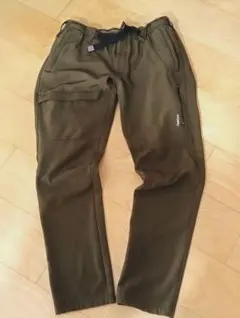 ワークマン ウォームクライミングパンツ レディースL 裏フリース グリーン