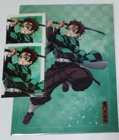 鬼滅の刃 無限城編 くじ E賞クリアファイル炭治郎&禰豆子、特典ブロマイド×2