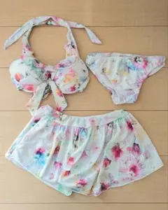 日本製 水着 レベッカテイラー 花柄 Sサイズ 3点セットのサムネイル