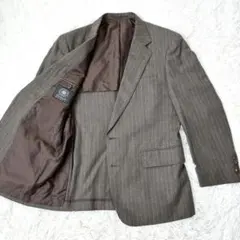 ✨美品✨ジェイプレス ジャケット M相当 ストライプ シングル 2B メンズ 毛