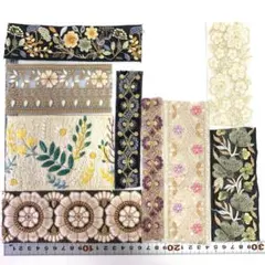 インド刺繍リボン　ハギレパック　P-318