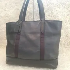 ⭐美品⭐COACH シボ革 トートバッグ 大容量 a4収納