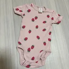 H&M いちご柄 ロンパース 74cm