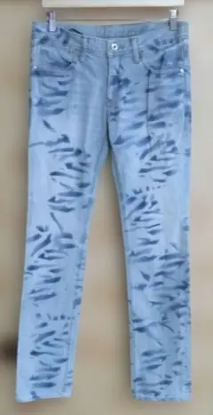 ブラックバレット　ライトブルー タイダイ デニムパンツのサムネイル