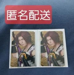 【匿名配送】刀ミュ 十周年記念 乱舞博覧会 ランダムふぉとカード 蜻蛉切　２枚