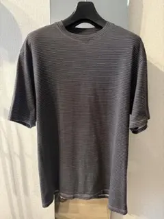 ヨネトミ　ボーダーTシャツ ダークグレー size 2 （M）