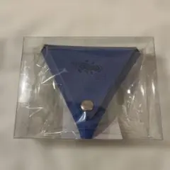 シーラカンス 三角形革製コインケース 青