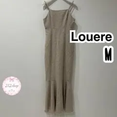 Louere マーメイド キャミ ワンピース ツイード ベージュ M