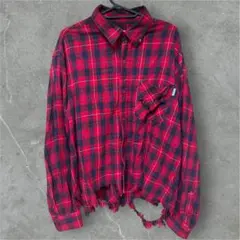 NAUTICA チェック柄 長袖シャツ クロップド丈 - メルカリ
