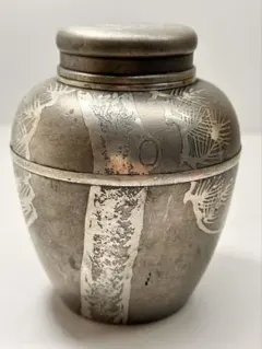 本錫製 薩摩淺田錫器 茶筒 茶壺 茶入 煎茶道具A080082 - メルカリ