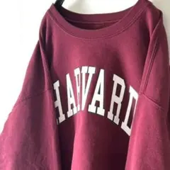 ハーバード HARVARD スウェット トレーナー 2XL レッド 赤 古着