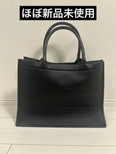 ディオール‼️Dior ブックトート ミディアム　オールレザー トートバッグ 黒