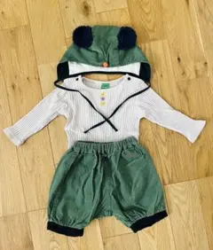 RAG MART 【3点セット】ロンパース パンツ 帽子70 80サイズ