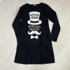 美品 sister jenni ワンピース 長袖T 160 黒