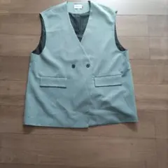 価格変更!!EMMA CLOTHESジレベスト L グリーングレーのサムネイル