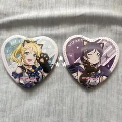 ラブライブ！　東條希　絢瀬絵里　GIGO オフィシャルカードゲーム　缶バッジ