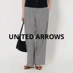 UNITED ARROWS ストライプ タック イージーパンツ 38 M 美品