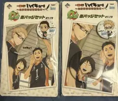 一番くじ ハイキュー!! ～烏野高校練習開始!!～ 缶バッジ 2点セット