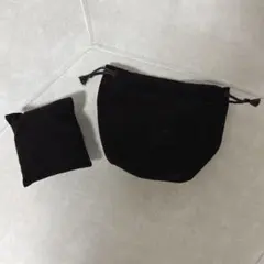 【未使用】エルメス ブラウン ベルベット 巾着袋