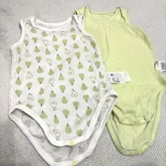UNIQLO コットンメッシュボディスーツ 80cm 2枚セット