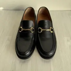 【美品】ビットローファー　レザーソール　MORLES 黒 ローファー 金具