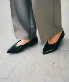 LEPSIM 【入卒式／セレモニー】Vカットパンプス BLACK Ｍサイズ