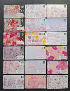 スターバックスカード ⭐ 桜デザイン ⭐ 18枚