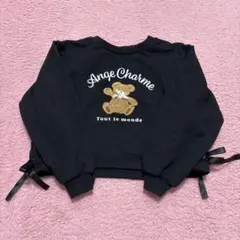 Ange Charme くまレースアップトレーナー