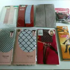 編みタイツ　ニーハイ　ストッキング　ソックス　ガーター