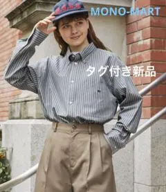 【新品】MONO-MART ビッグアソートナンバリング刺繍ボタンダウンシャツのサムネイル