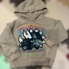 H&M スパンコールパーカー