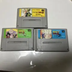 スーパーファミコンソフト4本セット超武闘伝1 2 3セット他【ジャンク品