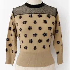 ◆RED VALENTINO◆レオパード花柄◆柄ニットのサムネイル